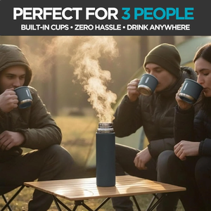 ชุดขวดน้ำสุญญากาศสแตนเลส 304 พร้อมแก้วกาแฟสไตล์ธุรกิจสำหรับสำนักงาน กระติกน้ำร้อนแบบพกพา - Product Image 6