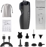 Pompe à air électrique portable à gonflage rapide, mini pompe rechargeable 3000mAh haute/basse pression pour SUP, planche à pagaie, lit pneumatique, natation