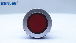 बेली 9 श्रृंखला 16 मिमी लाल एम्बेडेड फ्लैट पुशबटन सेल्फ-रिकवरी डिवाइस पुश बटन के साथ एलईडी स्विच - Product Image 3