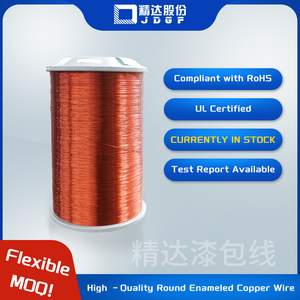 Giao hàng nhanh | Jingda Chất lượng cao 0.75mm Vòng dây đồng tráng men trong kho quanh co Dây nhiệt độ cao AWG dây - Product Image 2