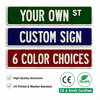 Panneaux de signalisation rétro personnalisés, plaques signalétiques métalliques rétro personnalisées, provenant de l'usine d'origine - avec une grande quantité disponible