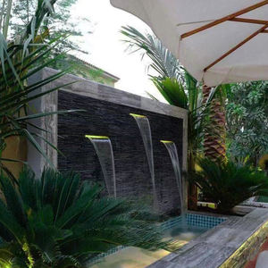 pared de piedra de agua corriente de Pu, tablero de chapa de roca impermeable de imitación Interior Artificial Exterior - Product Image 5