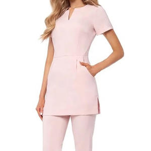 ชุดยูนิฟอร์มพยาบาลขัดผิวออกแบบใหม่,ชุดครับขัดทางการแพทย์ปรับแต่งได้พอดีตัวมีสไตล์ - Product Image 5