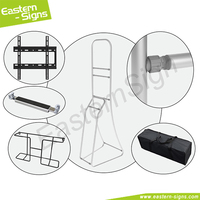 Support de kiosque multimédia LCD, support d'affichage de bannière en tissu, support autoportant pour tablette PC, support d'affichage de brochure LED en tissu