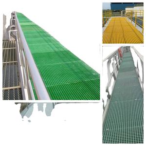 FRP Pultrudé Caillebotis Plate-forme Escaliers Passerelle Fibre De Verre GRP Antidérapant Caillebotis Plancher - Product Image 3