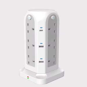 ปลั๊กพ่วงอัจฉริยะคุณภาพสูง 12 ช่องเสียบ AC 4 พอร์ต USB 2 พอร์ต Type C ป้องกันไฟเกิน สายยาว 2 เมตร แบบตั้งโต๊ะ - Product Image 3