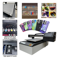 Impresora UV de cama plana de 90x60cm A1 con cabezal XP600, impresora automática de tubos con posicionamiento por cámara para flex y egg, suministro de fábrica