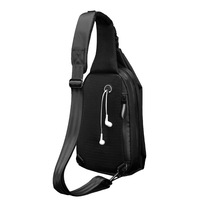 Nouveau sac de poitrine pour homme, sac bandoulière élégant, petit sac à bandoulière résistant à l'eau pour homme, sac décontracté à une épaule