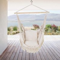 Danlong Fauteuil hamac suspendu moderne, durable, portable et léger en tissu pour extérieur, chambre, salon, parc