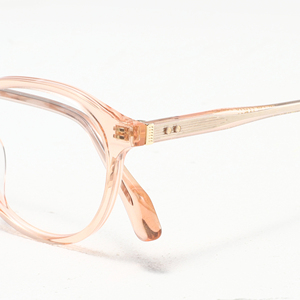 Monturas de gafas redondas de color sólido con protección UV para mujeres adultas, corrección de la visión, compatibles con rostros ovalados. - Product Image 2