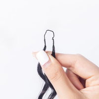 2025 nouveau Style pré-bouclé Invisible plume pointe tressage cheveux Crochet Extension de cheveux humains bouclés diverses courbures 100% humain