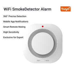 Détecteur de fumée intelligent Wi-Fi Tuya pour la sécurité domestique, alarme de fumée sans fil avec détection haute sensibilité à 360 degrés - Product Image 1