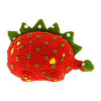 Peluche de dinosaure personnalisée avec logo, couleur et taille sur mesure, adorable dragon en peluche à dos de fraise pour enfants, cadeau, commande en gros