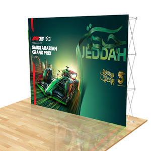 Pop-up-Wand Popup-Ständer Stoff Display Banner Banner gebogen Ausstellung Pop-up-Hintergrund 3x3 <span class=keywords><strong>Promotion</strong></span> Wand Pop-up-Banner - Product Image 5