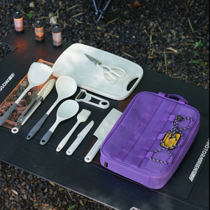 Bscamp - Bolsa de Almacenamiento para Camping, 50x50x40cm, Plegable, Cuadrada, Morada, Juego de 5 Piezas para Organizar el Equipo de Picnic - Product Image 2