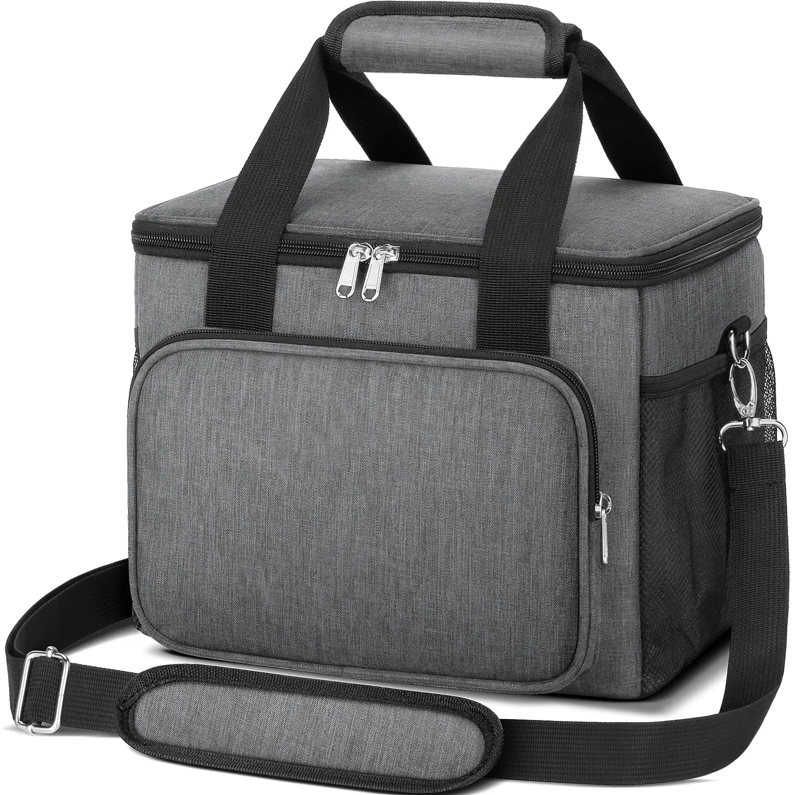 Сумка для обеда из полиэстера 300D с принтом на заказ, Портативная сумка на плечо для офиса, путешествий, пикника, пищевых продуктов, термоизолированная сумка-холодильник