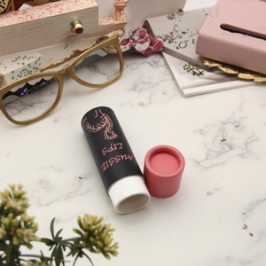 Eco-Friendly Kraft Cylinder Packaging for Push-Up Lip Balm Empty Cosmetic Deodorant Stick <b>Container</b> Craft Chapstick Paper Tube - Product Image 2