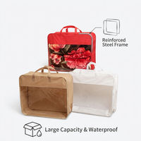Sac à couverture en PVC transparent avec fermeture éclair