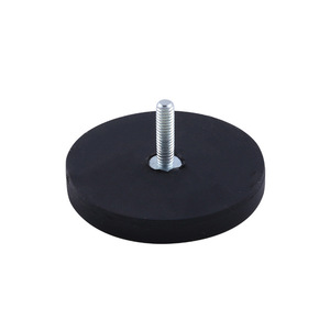 43mm 66mm 88mm nhà máy giá màu đen tráng nam châm mạnh mẽ cao su nam châm với M6 chủ đề - Product Image 1