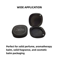 Boîte à baume parfumé solide magnétique en alliage de zinc de luxe OEM ODM, étui rechargeable pour baume aromathérapeutique avec logo personnalisé