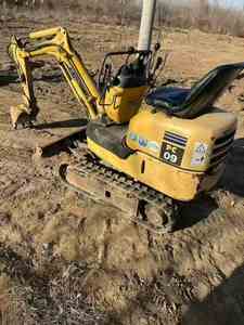 Mini-excavatrice sur chenilles Komatsu PC09 d'occasion avec certification CE, fabriquée au Japon, 900 kg, EPR_Germany_Packing - Product Image 3