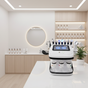 Appareil de beauté multifonctionnel 9 en 1 pour le nettoyage, l'hydro-microdermabrasion, le jet d'eau et d'oxygène, et la dermabrasion faciale - Product Image 1