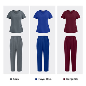 Uniformes de travail personnalisables pour salon, dentiste, hôpital, infirmières, uniformes de travail en polyester à jambe droite pour femmes et hommes - Product Image 6