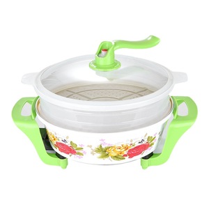Poêle électrique en pierre Maifan 34 cm 36 cm avec couvercle en verre trempé pour la cuisine à domicile - Product Image 3