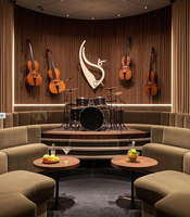 Maßgefertigtes Großes L-förmiges Sofa-Set Hochwertige Hotelmöbel für VIP-Lounge und Musikbar