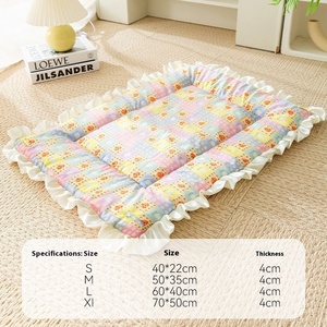 Manta para mascotas Joysing de Color sólido estilo Ins, cama gruesa de franela para perros y colchoneta para dormir, suministros, cama cálida para gatos - Product Image 6