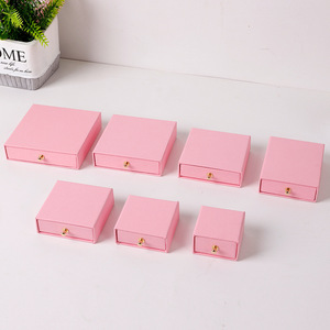 Cajas de joyería rectangulares de papel <span class=keywords><strong>kraft</strong></span> para anillos y collares, cajas de embalaje de joyería al por mayor del fabricante - Product Image 6