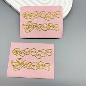 Bông sang trọng quần áo dệt nhãn với biểu tượng tùy chỉnh có thể giặt tùy chỉnh màu sắc cho áo sơ mi và quần jean - Product Image 2