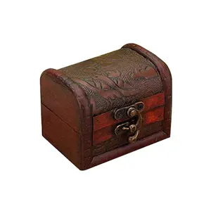 Мини деревянная шкатулка классическая и изысканная деревянная коробка