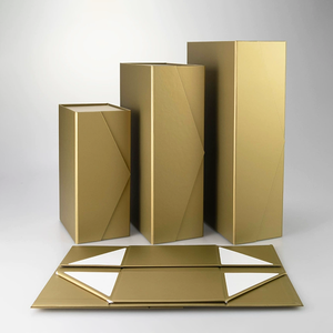 Caja de Almacenamiento Plegable con Cierre Magnético, Color Naranja, Impresión de Logotipo Personalizado para Joyería, Cosméticos y Organizador de Piezas Pequeñas - Product Image 3