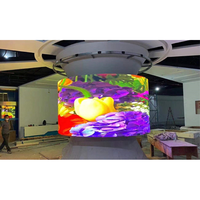 Écran LED souple TOPvision, design fin et pliable, promotion de la marque, mur de rideaux TV P2.5