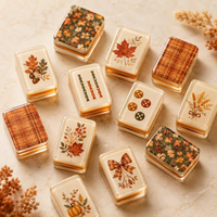 Précommande : Collection Premium Récolte d'Automne – Jeu de Mahjong Américain de Luxe Personnalisé en Acrylique Portable, 160 Tuiles