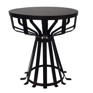 Custom Design Modern Industrial Metal Coffee Table with Round TOP and Geometric Base Design for Living <b>Room</b> Furniture - Product Image 1