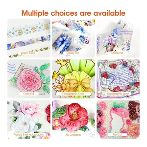 Fita Adesiva Transparente PET com Padrão de Borboleta Brilhante, Design Personalizado OEM para Suprimentos de Diário e Scrapbook - Product Image 3