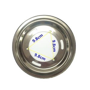 Plateau de brûleur de cuisinière à gaz en acier inoxydable 213 mm pour plaque de cuisson encastrée, utilisation GPL - Product Image 1