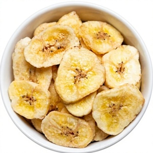 Factory Direct Freeze Dried Banana Slices Natural <b>Sweet</b> Banana Chips Healthy Snack Food Ingredient for Bakery Beverage and Food - Product Image 1