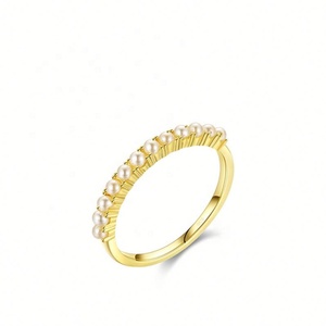 Bagues d'éternité en argent sterling 925 rhodié avec zircone cubique, imitation diamant, pour mariage, fiançailles, fête, pour femmes, bijoux fins - Product Image 4