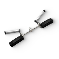 Poignée ergonomique en aluminium pour câble, antidérapante, double prise, barre BT, poignée croisée pour l'entraînement des biceps, des triceps et des bras