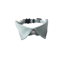 Collier pour chat en sergé de coton, doux, durable, couleur unie, motif dessin animé, avec nœud papillon mignon, clochette et col chemise à carreaux, réglable, à dégagement rapide, vente en gros