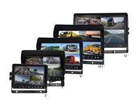 Cámara de Marcha Atrás para Punto Ciego de Camión, Monitor de Reversa Cuádruple Dividido de 7 Pulgadas, Sistema Panorámico de 360 Grados para Autobús