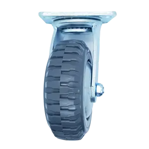 2024 High Quality And Load-bearing Blue Load 430kg 8-inch PVC PU Material Heavy-duty Rotary Casters
