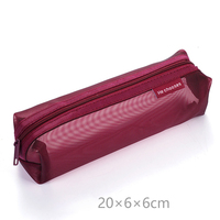 Porte-monnaie en nylon simple de grande capacité sac de rangement transparent portable porte-clé à fermeture éclair sac à monnaie petit portable lettre