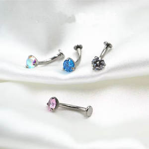 G23 Titanium Piercing <span class=keywords><strong>Banane</strong></span> Flottant <span class=keywords><strong>Nombril</strong></span> piercing bijoux - Product Image 4