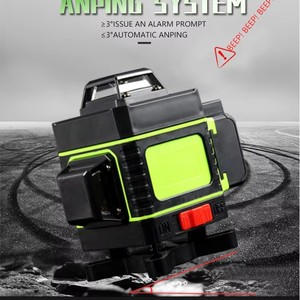 Laser Level 16 Line Green 505-520nm Indoor Outdoor High Precision With Remote Control And Mounting Bracket - Product Image 4