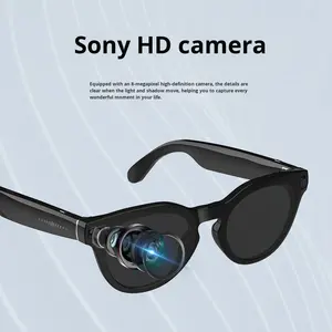 Gafas Inteligentes con IA, Cámara 1080P, Grabación <span class=keywords><strong>de</strong></span> Fotos y Vídeos, Traducción, Llamadas, Control Táctil, Marco <span class=keywords><strong>de</strong></span> PC Ultra Resistente, Negro, IP64 - Product Image 4