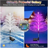 Lampes solaires LED en forme de méduse, indice de protection IP65, 5 m, batterie lithium autonome, décoration paysagère extérieure